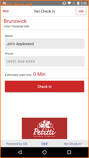 Net Check In - Petitti Garden Centers screenshot