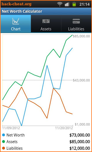 Net Worth Calculator screenshot