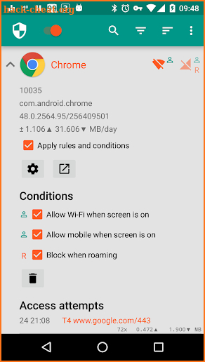 NetGuard - no-root firewall screenshot