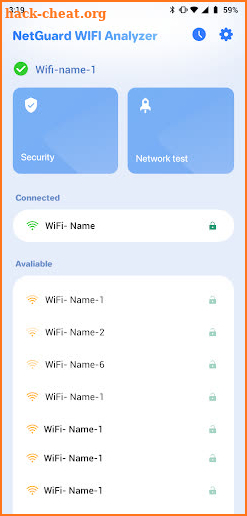 NetGuard WIFI Analyzer screenshot