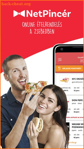 NetPincér ételrendelés screenshot