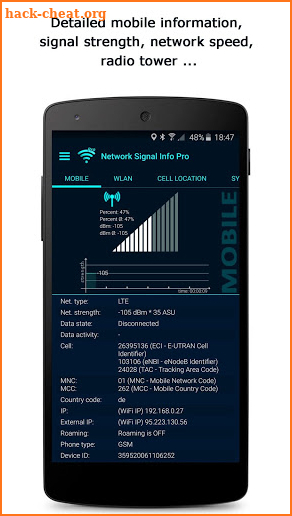 Network Signal Info screenshot