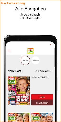 Neue Post ePaper screenshot