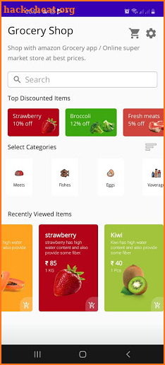 Neuro Grocery App screenshot