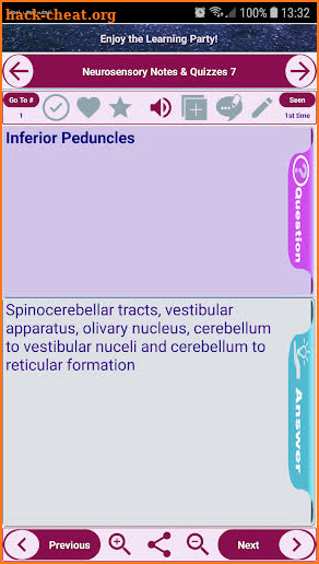 neurosensory Exam Review conce screenshot