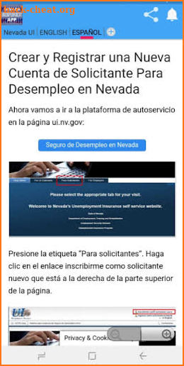 Nevada Unemployment App screenshot