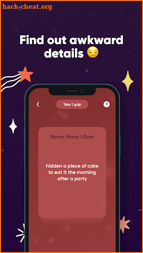 Never have I Ever: group games screenshot