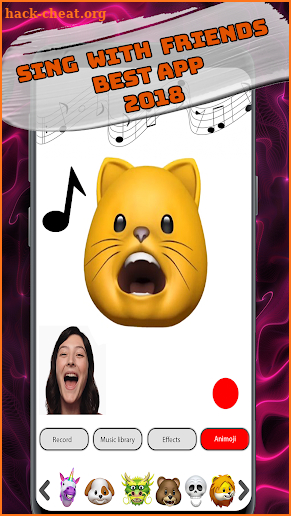 New Animoji Karaoke phoneX Free 2018 screenshot