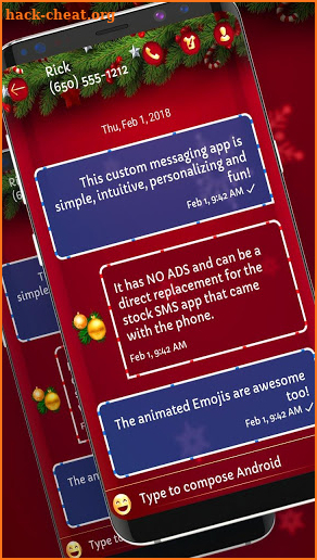 New Christmas SMS screenshot