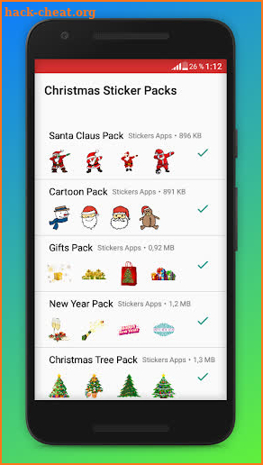 New Christmas Stickers for WAStickerApps screenshot