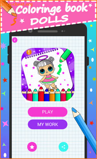 new coloring lol book- dolls. screenshot