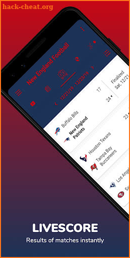 New England Football: Livescore & News screenshot