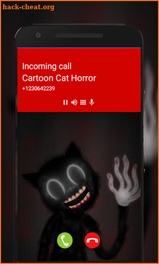 New Fake Call Cat cartoon Horror Video Call screenshot