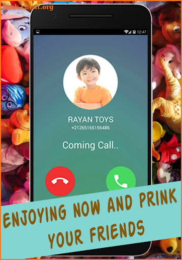 NEW Fake Call incoming from ryan screenshot