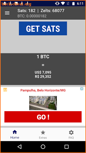 New Free Bitcoin BTC Faucet - Zelts screenshot