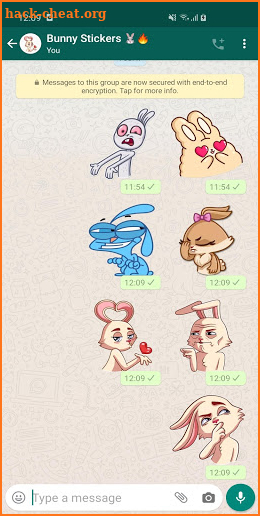 New Funny Bunny Stickers WAStickerApps screenshot