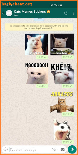 New Funny Cat Memes Stickers WAStickerApps screenshot