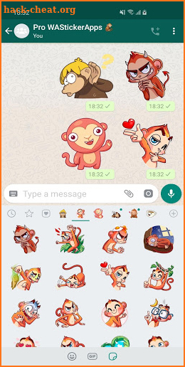 🐵 New Funny Monkey Stickers WAStickerApps screenshot