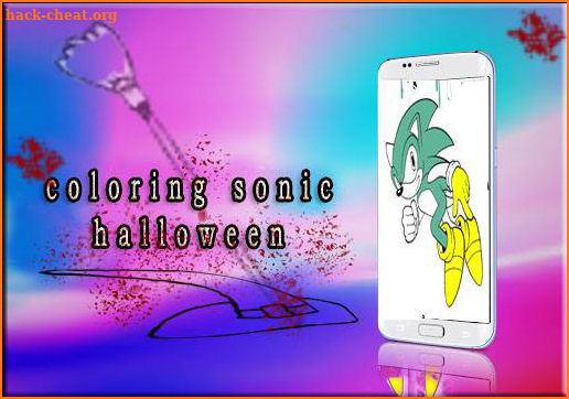 new Halloween coloring sonic book screenshot