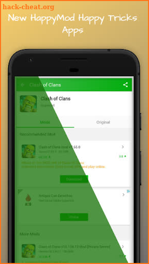 New HappyMod Happy Tricks Apps screenshot