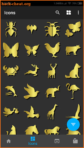 New HD Gold Iconpack theme Pro screenshot