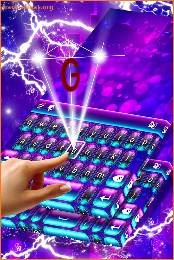 New HD Purple Keyboard screenshot