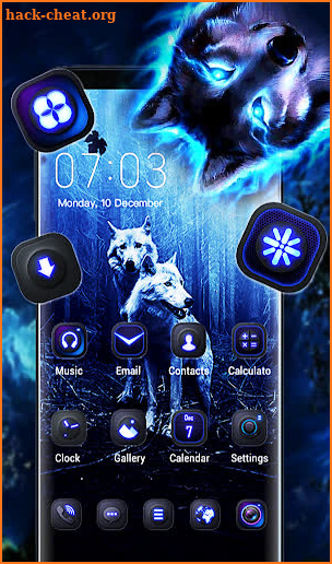 New Ice Wolf Theme 2019 screenshot