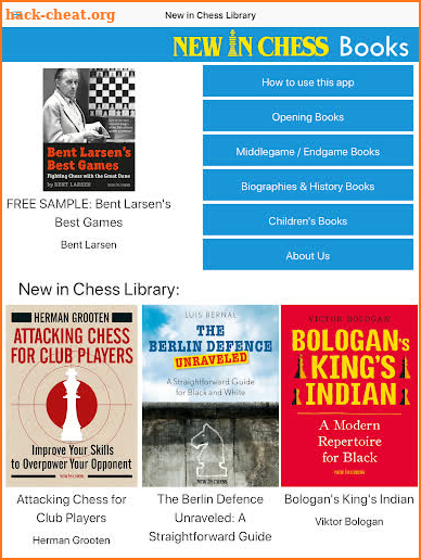 New In Chess Books screenshot