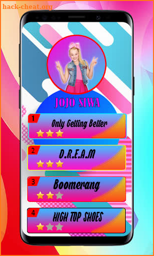 New Jojo siwa piano game screenshot