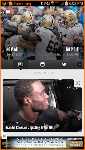 New Orleans Saints Mobile screenshot