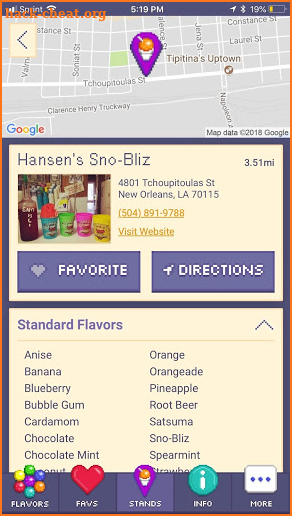 New Orleans Snoball Finder screenshot