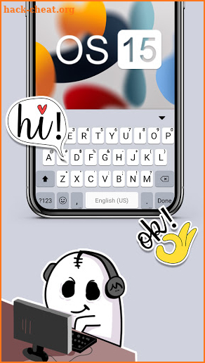 New OS 15 Keyboard Background screenshot