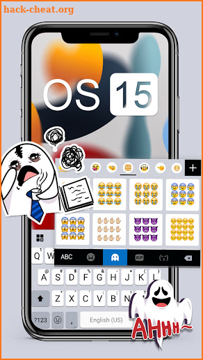 New OS 15 Keyboard Background screenshot