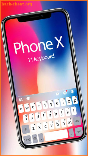 New Phone X Os 11 2019 Keyboard Theme screenshot