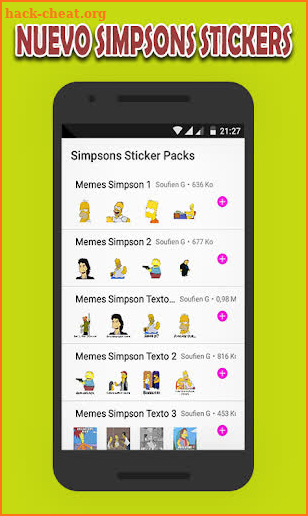 New Simpsons Stickers Memes - WAStickerApps 2019 screenshot