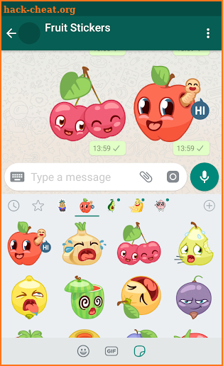 New WAStickerApps 🍓🥑 Fruit Stickers For WhatsApp screenshot