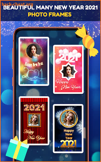 New Year 2021 Greetings, Photo frames screenshot