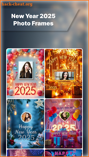 New Year 2025 Photo Frame screenshot