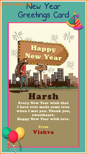 New Year Greeting Cards screenshot