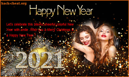 New Year Photo Frame 2021 - New Year Wishes 2021 screenshot