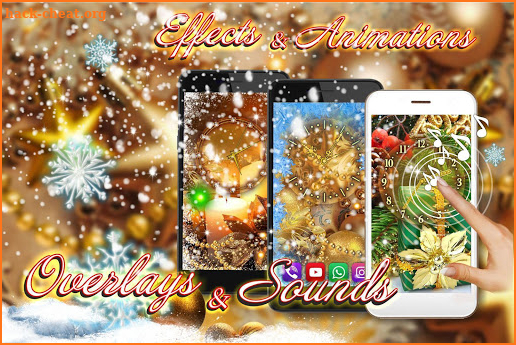 New Year Silvester Clock Live Wallpaper screenshot