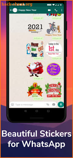 New Year Stickers 2021 for WhatsApp screenshot