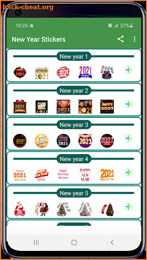 New year stickers 2021 for WhatsApp -WAStickerApps screenshot