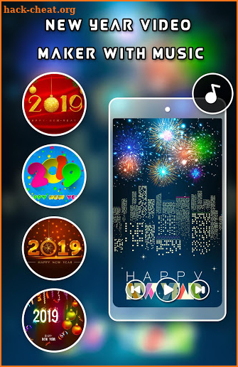 New Year Video Maker With Music - Happy New Year screenshot