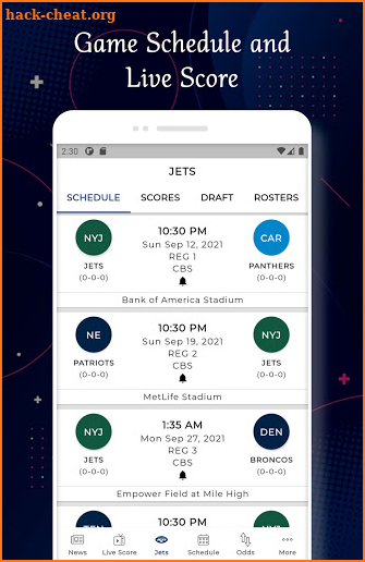 New York - Football Live Score & Schedule screenshot