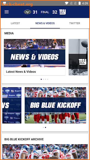 New York Giants Mobile screenshot