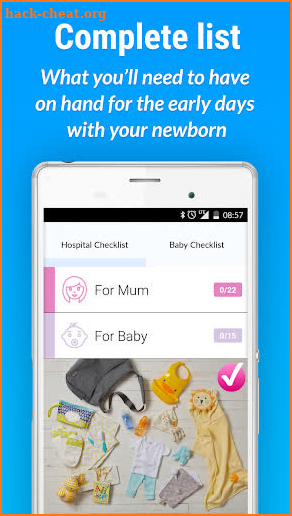 Newborn Baby Checklist screenshot