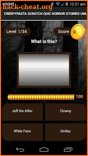 (New)Creepypasta scratch quiz screenshot