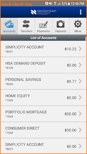 NewDominion Bank Phone screenshot