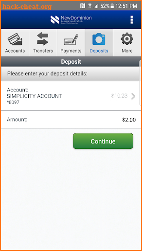 NewDominion Bank Phone screenshot